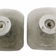 Pair of 70s vintage wall lamps, Murano glass with bubbles