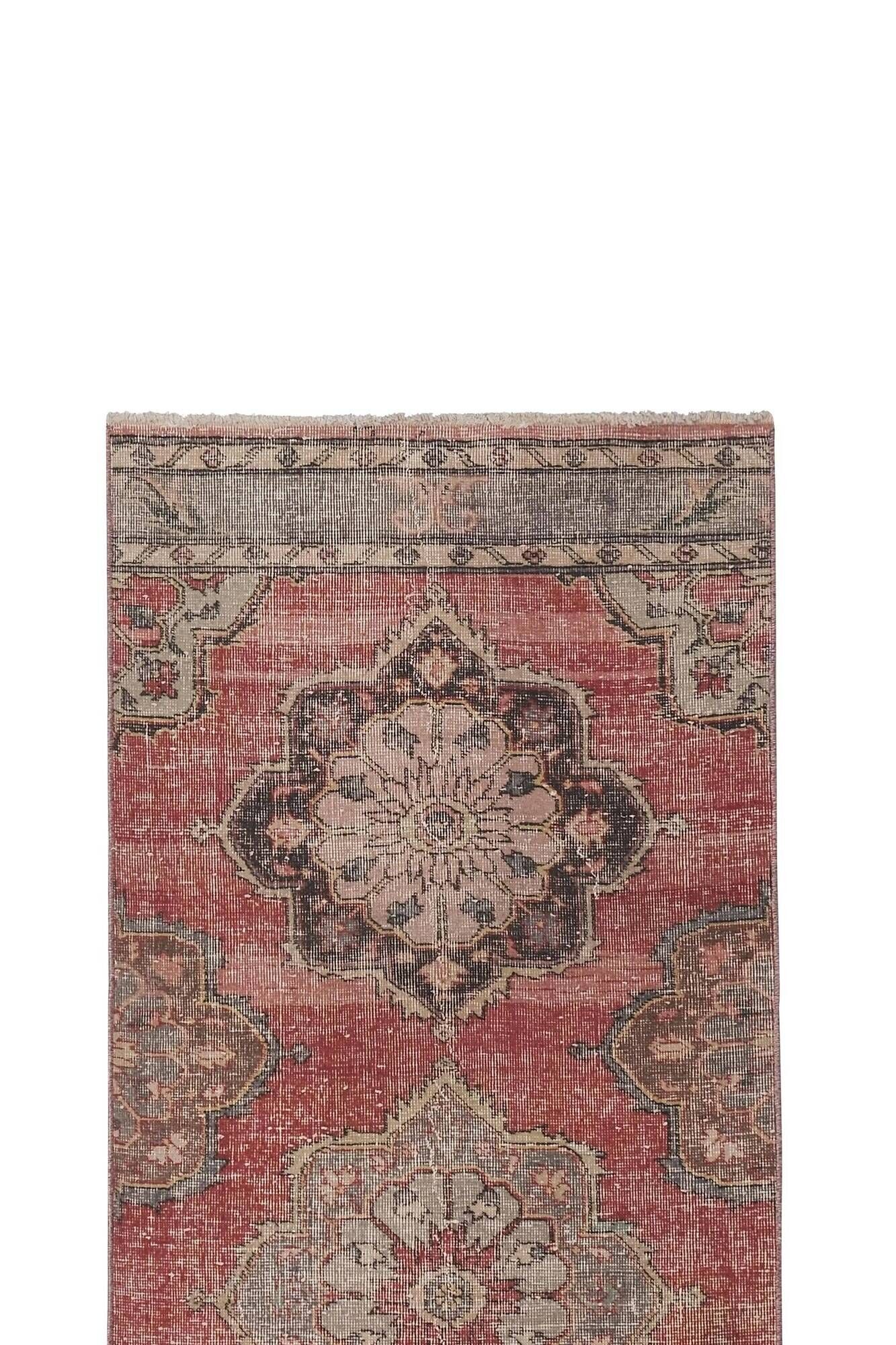 Tapis de couloir turc vintage