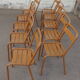 Set de 10 chaises de bistrot métal Tolix T1
