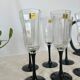 Six vintage champagne glasses Luminarc Octime 70s-80s