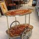 Inlaid rolling trolley