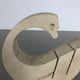 Modernist travertine marble swan figure by Fratelli Mannelli, Italy, 1970s