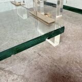 Glass and Plexiglas consoles from the 80s