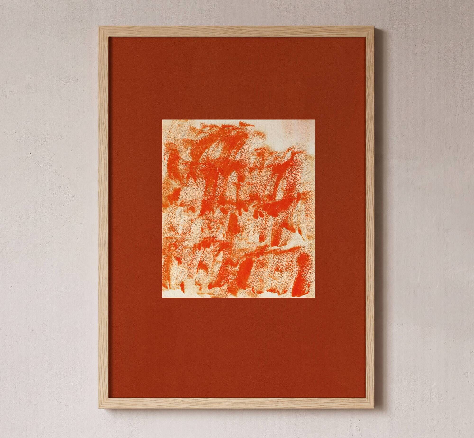 Abstract art poster based on a painting signed Eawy.