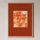 Abstract art poster based on a painting signed Eawy.