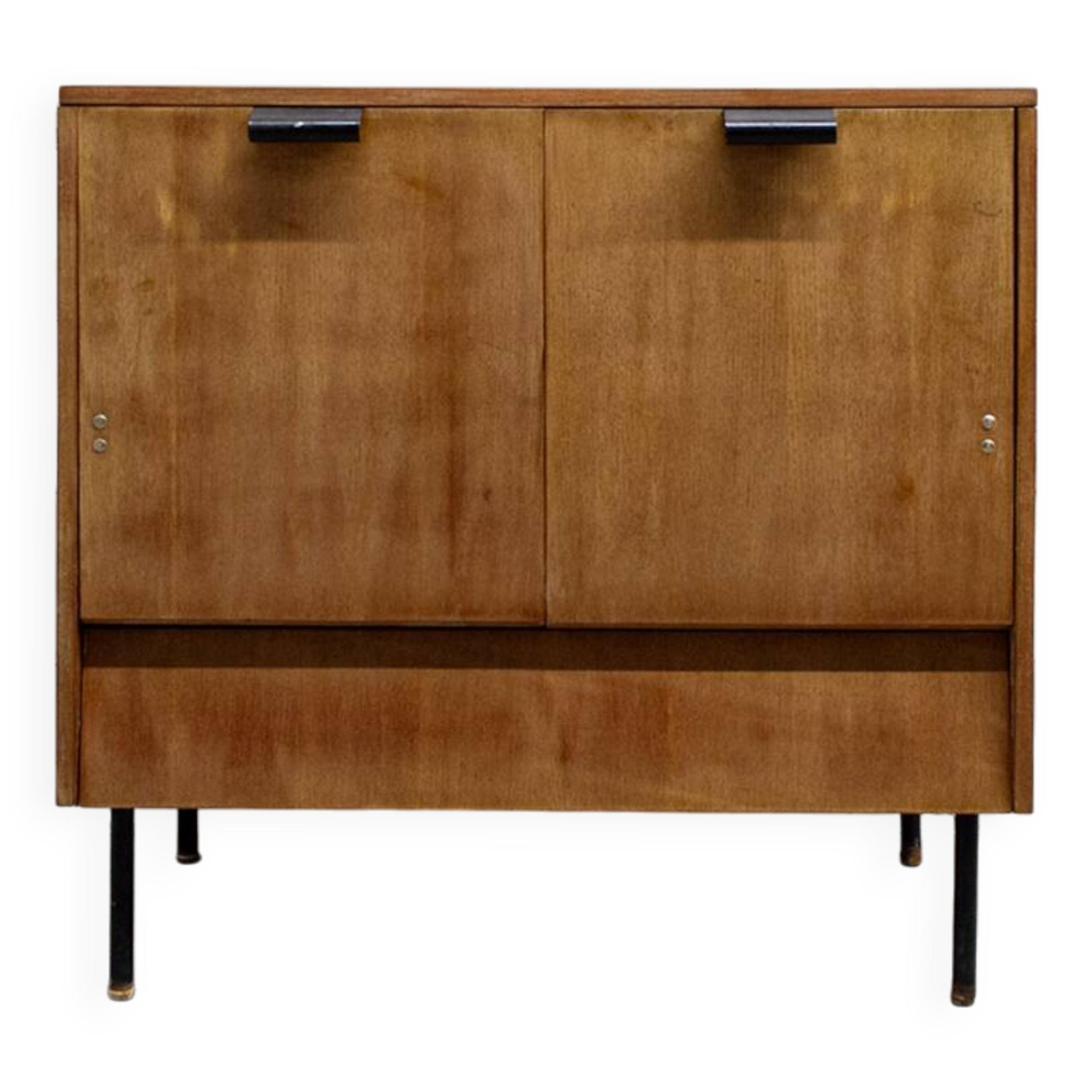 Mobile Bar in Wood and Iron by Leonardo Fiori for ISA Bergamo, Italy, 1950s