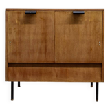 Mobile Bar in Wood and Iron by Leonardo Fiori for ISA Bergamo, Italy, 1950s