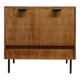 Bar en bois et métal par Leonardo Fiori pour ISA Bergamo, Italie, années 1950
