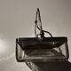 Art Deco Period Butter Dish, Silver Metal and Crystal - With Balance Wheel