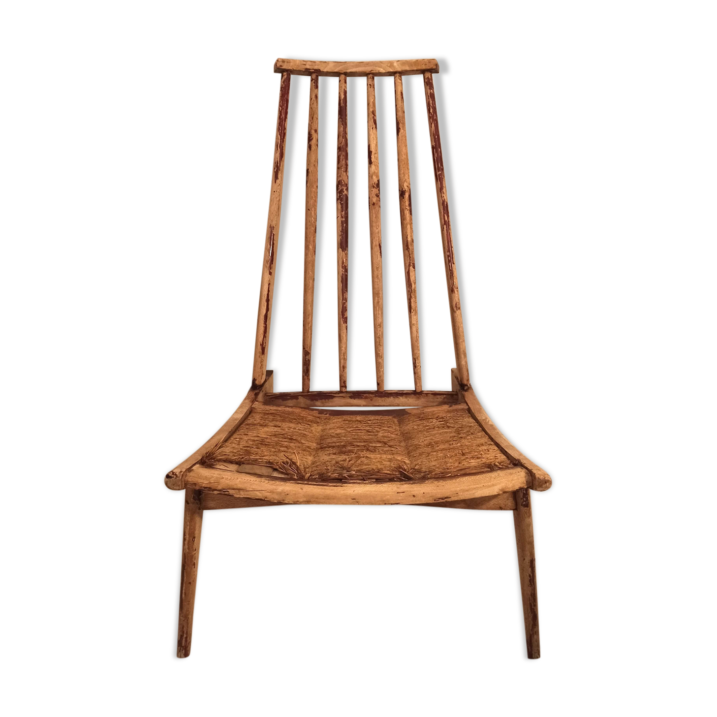 Vintage wooden chair armchair