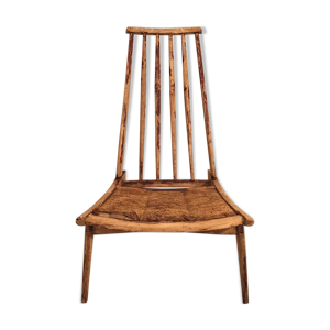 Fauteuil chaise vintage en bois