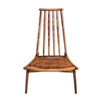 Fauteuil chaise vintage en bois