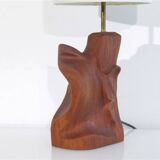 Scandinavian teak monoxyl lamp 1960
