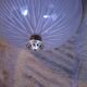 Chandelier, 1920s Holophane pendant light