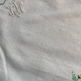 Monogrammed napkins with country pattern