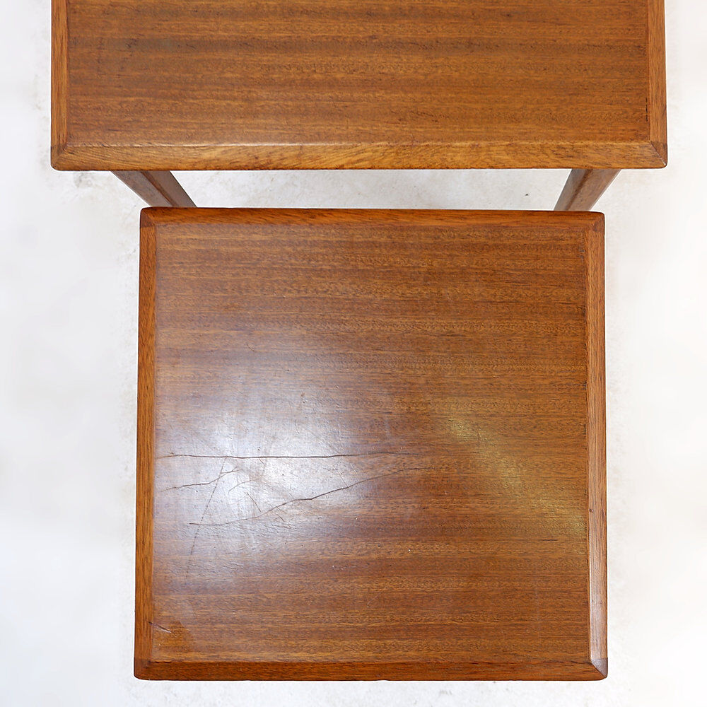 Nesting tables in teak mid-century modern - 1960s