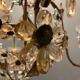 Italian Pink Murano Glass Flower Chandelier, 1950s