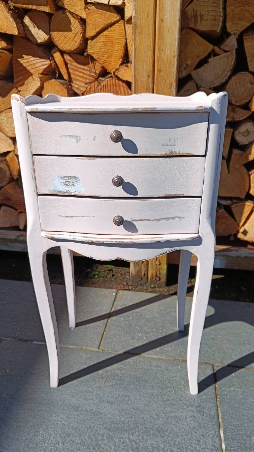 Petite commode/ chevet vintage patinée