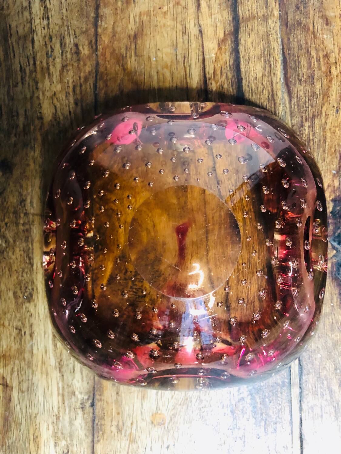 Murano glass ashtray attributed to Alessendro Mandruzzato 1970