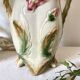 Pair of slipware vases, art nouveau fireplace decoration