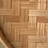 Large rice plate made of wicker, originating from Cambodia, 66cm.