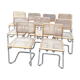 9 chaises Marcel Breuer, modèle B32 à restaurer