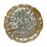 Vintage amber glass ceiling lamp