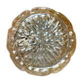 Vintage amber glass ceiling lamp