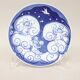 Assiette Royal Copenhagen Noël enfants bleue en porcelaine 2009