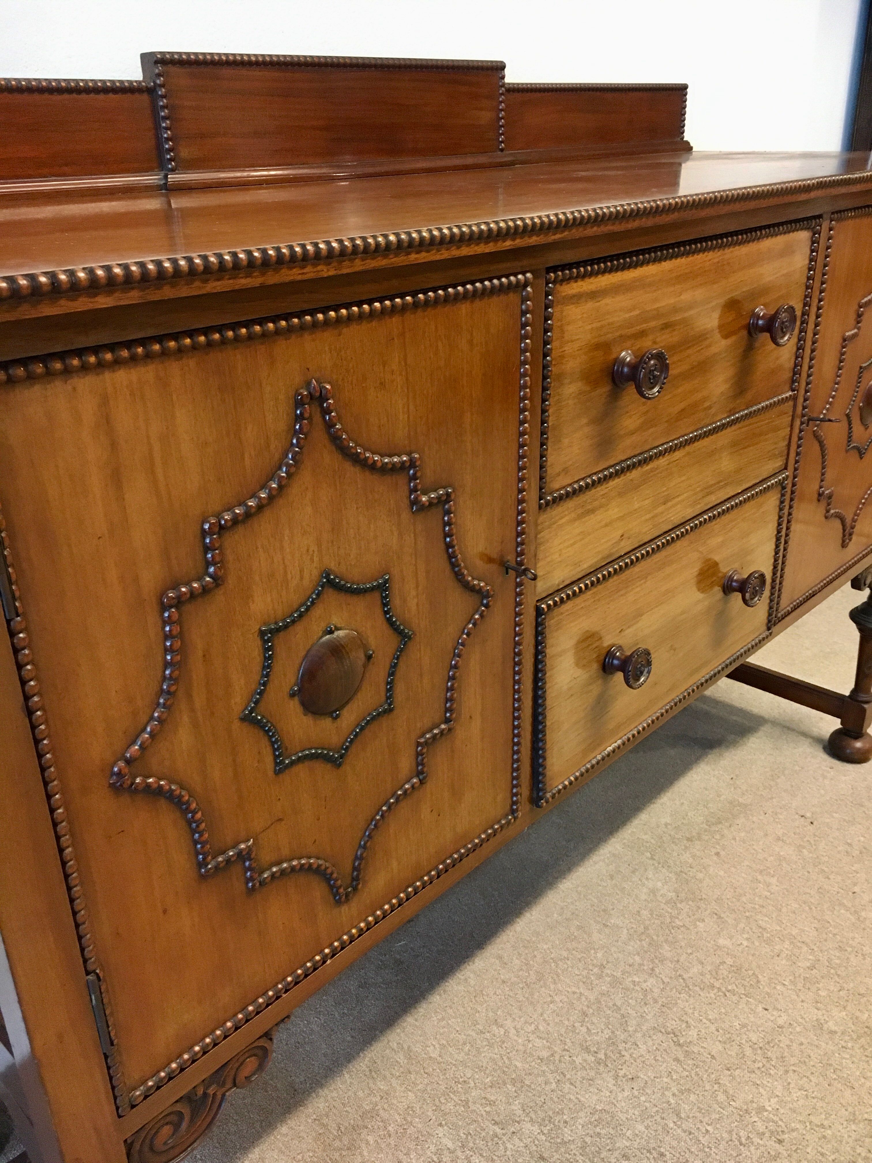 English buffet in mahogany