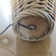 Lampe en rotin naturel 1970