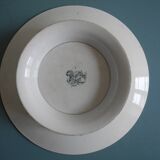 old French dish plate presentation St Amand Hamage old French dish plate