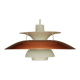 Suspension Louis Poulsen ph5 vintage | Poul Henningsen | restauration | blanc et cuivre