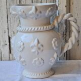 Émile Tessier white ceramic pitcher