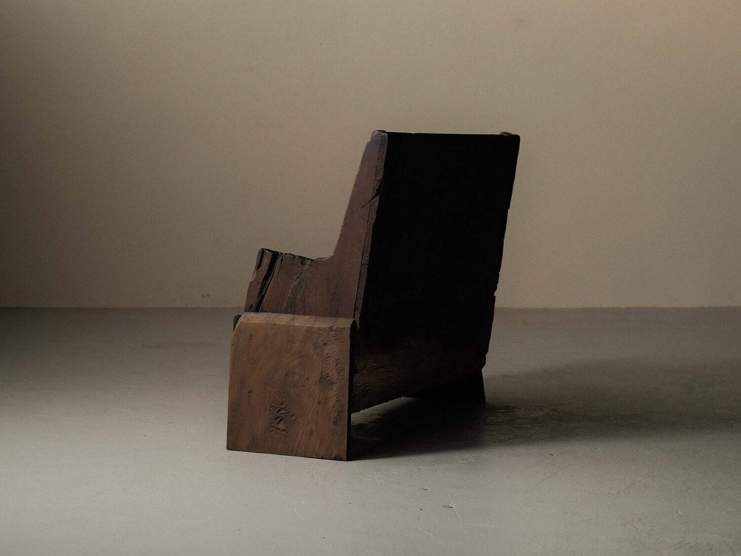 Alpine larch wood storage bench, Folk Art, Piedmont, 19th century