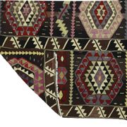 Turkish Kilim Yoruk Vintage 175x282 cm Geometric Brown and Beige