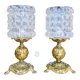 Pair of table lamps with globes