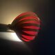 Wall lamp Translandia vintage pine strip Netherlands 1960