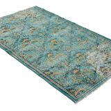 Turkish Anatolian Handmade Vintage Rug 245 cm x 150 cm