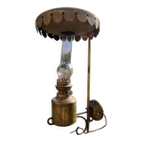 Vintage kerosene lamp copper wall light