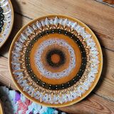 Set of 6 Sarreguemines stoneware dessert plates