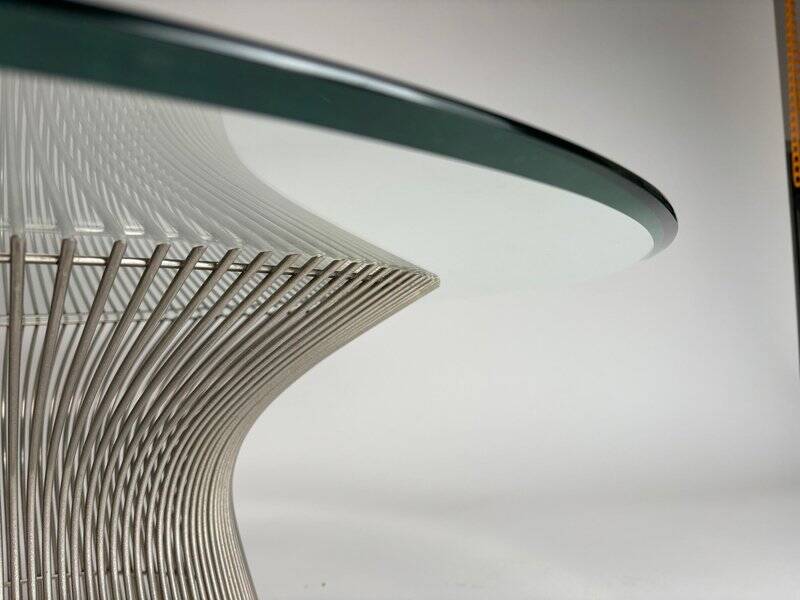Coffee Table in Steel and Glass from Warren Platner, 1962