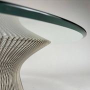 Coffee Table in Steel and Glass from Warren Platner, 1962