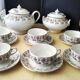 Antique tea service in Sarreguemines U&C earthenware.