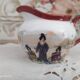 7-piece tête-à-tête tea set in Japanese porcelain, life scenes decor
