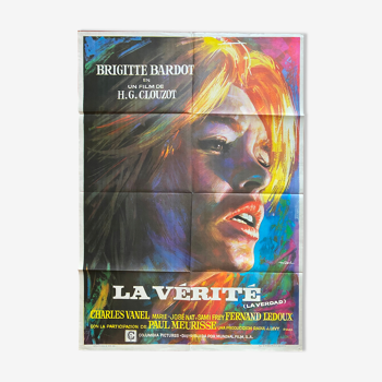 Affiche cinéma "La Vérité" Brigitte Bardot 70x100cm 1975