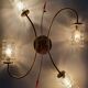 Large vintage gold four-light wall sconce