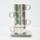 Four coffee cups and saucers, Guido Bergna style, 1960s