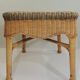 Rectangular woven wicker coffee table /Bamboo /rattan / vintage