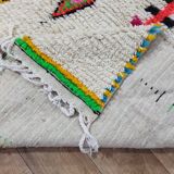 Handmade wool Berber rug 260 X 135 CM